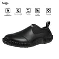 thumbnail image 1 of SMILIN Waterproof Rain Garden Boots, Anti-Slip Rubber Ankle Rain Boots for Men & Women, Black, Size 11.5 Women/9 Men, 1 of 6
