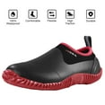 thumbnail image 1 of HISEA Anti-Slip Garden Shoes, Waterproof Rubber Ankle Rain Boots for Men & Women, Red, Size 8.5 Women/7.5 Men, 1 of 8