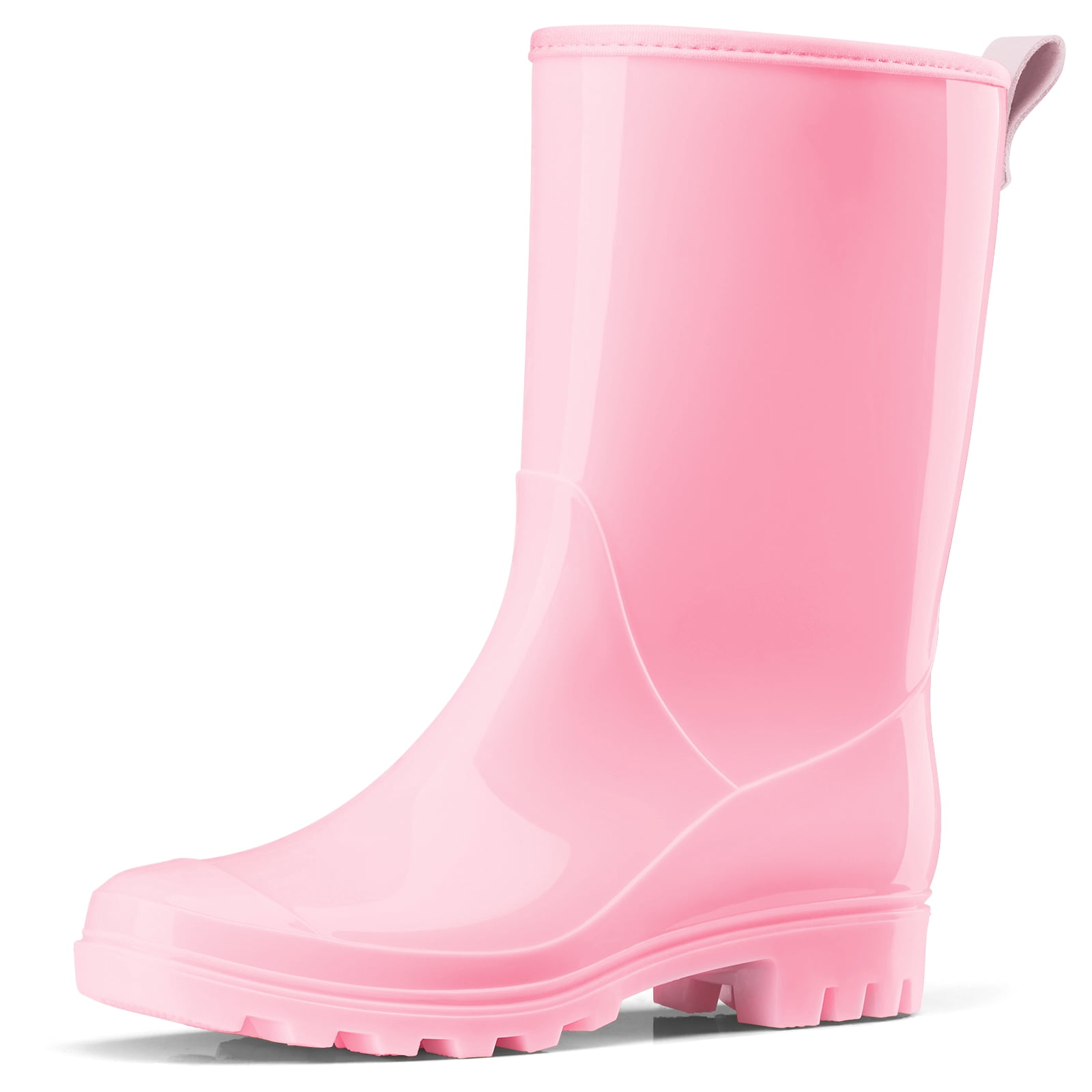 HISEA Women's Mid Calf Rain Boots Waterproof Garden Shoes Anti-Slipping Rainboots for Ladies with Comfort Insole Short Wellies Rubber Rain Shoes Outdoor Work Boots