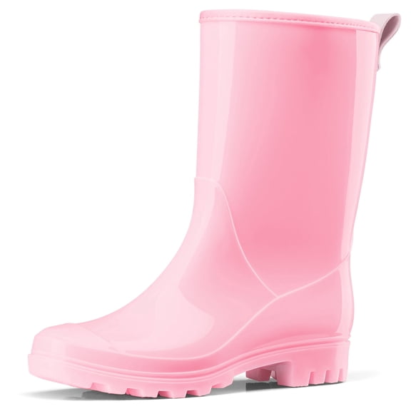 HISEA Women's Mid Calf Rain Boots Waterproof Garden Shoes Anti-Slipping Rainboots for Ladies with Comfort Insole Short Wellies Rubber Rain Shoes Outdoor Work Boots