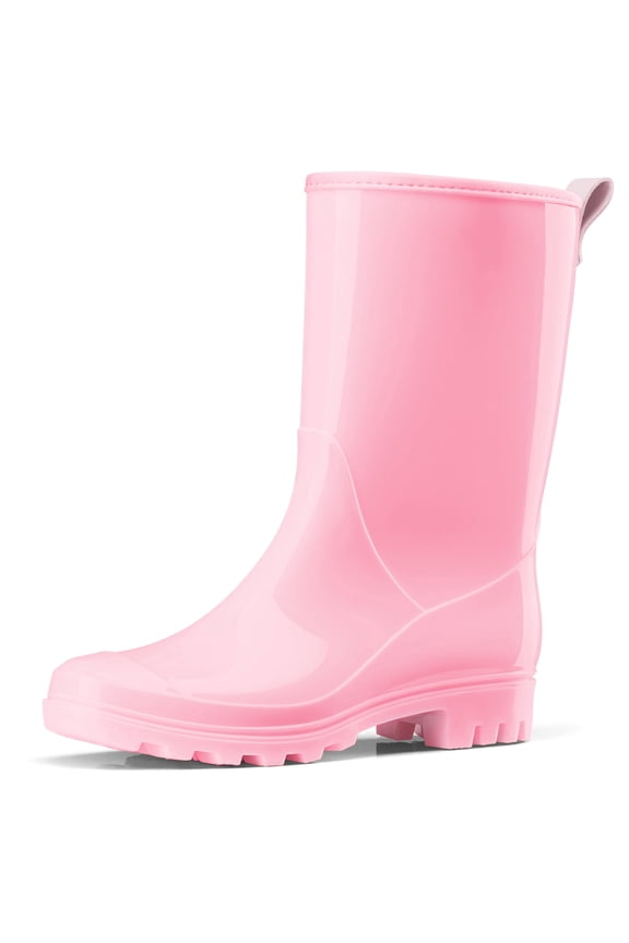 Women's Mid Calf Rain Boots Waterproof Garden Shoes Anti-Slipping Rainboots for Ladies with Comfort Insole Short Wellies Rubber Rain Shoes Outdoor Work Boots