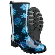 HISEA Women's Rain Boots Waterproof Rubber Rain Shoes for Ladies Mid Calf Garden Boots with Comfort Insole