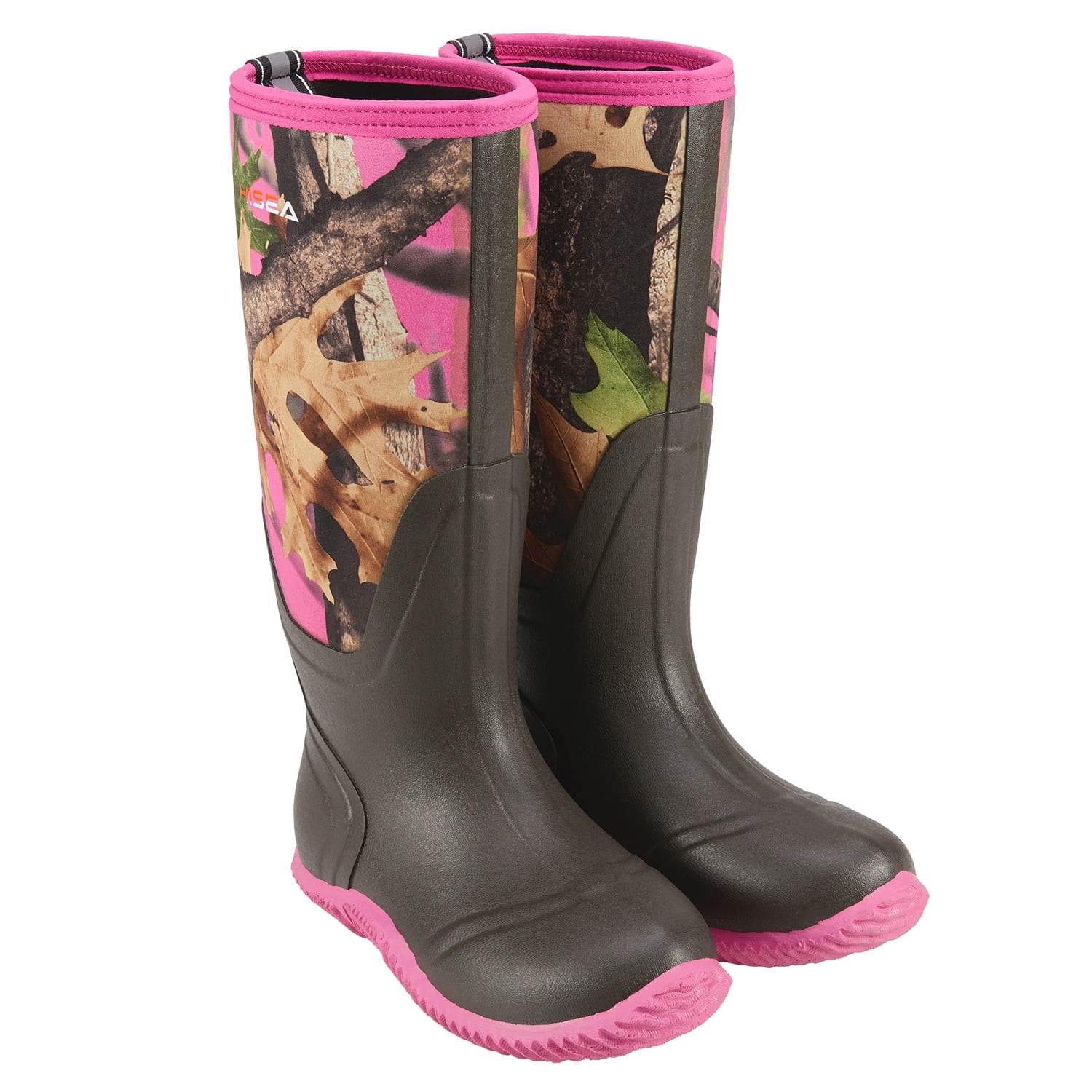 Women's Rubber Rain Boots Waterproof Insulated Garden Shoes Outdoor Hunting Working Riding Muck Neoprene Boots Mid Calf