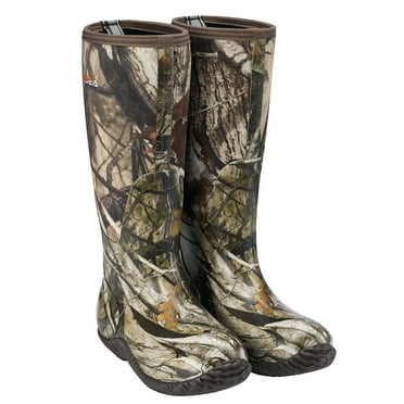 HISEA Women's Durable Waterproof Rain Boots Mid Calf, Acu Camo, 11