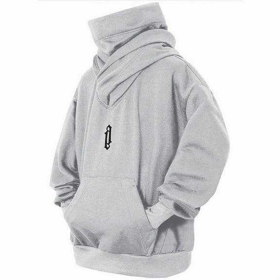 HISITOSA Men's Long Sleeve Fleece Hoodie Lightweight Tech Wear Soft Cotton Pullover Unisex Casual Hooded Sweatshirts