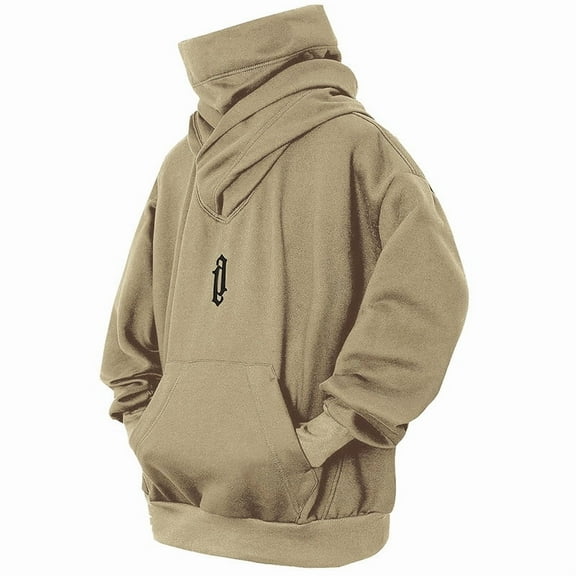 HISITOSA Men's Long Sleeve Fleece Hoodie Lightweight Tech Wear Soft Cotton Pullover Unisex Casual Hooded Sweatshirts