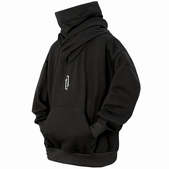 HISITOSA Men's Long Sleeve Fleece Hoodie Lightweight Tech Wear Soft Cotton Pullover Unisex Casual Hooded Sweatshirts