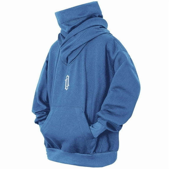 HISITOSA Men's Long Sleeve Fleece Hoodie Lightweight Tech Wear Soft Cotton Pullover Unisex Casual Hooded Sweatshirts
