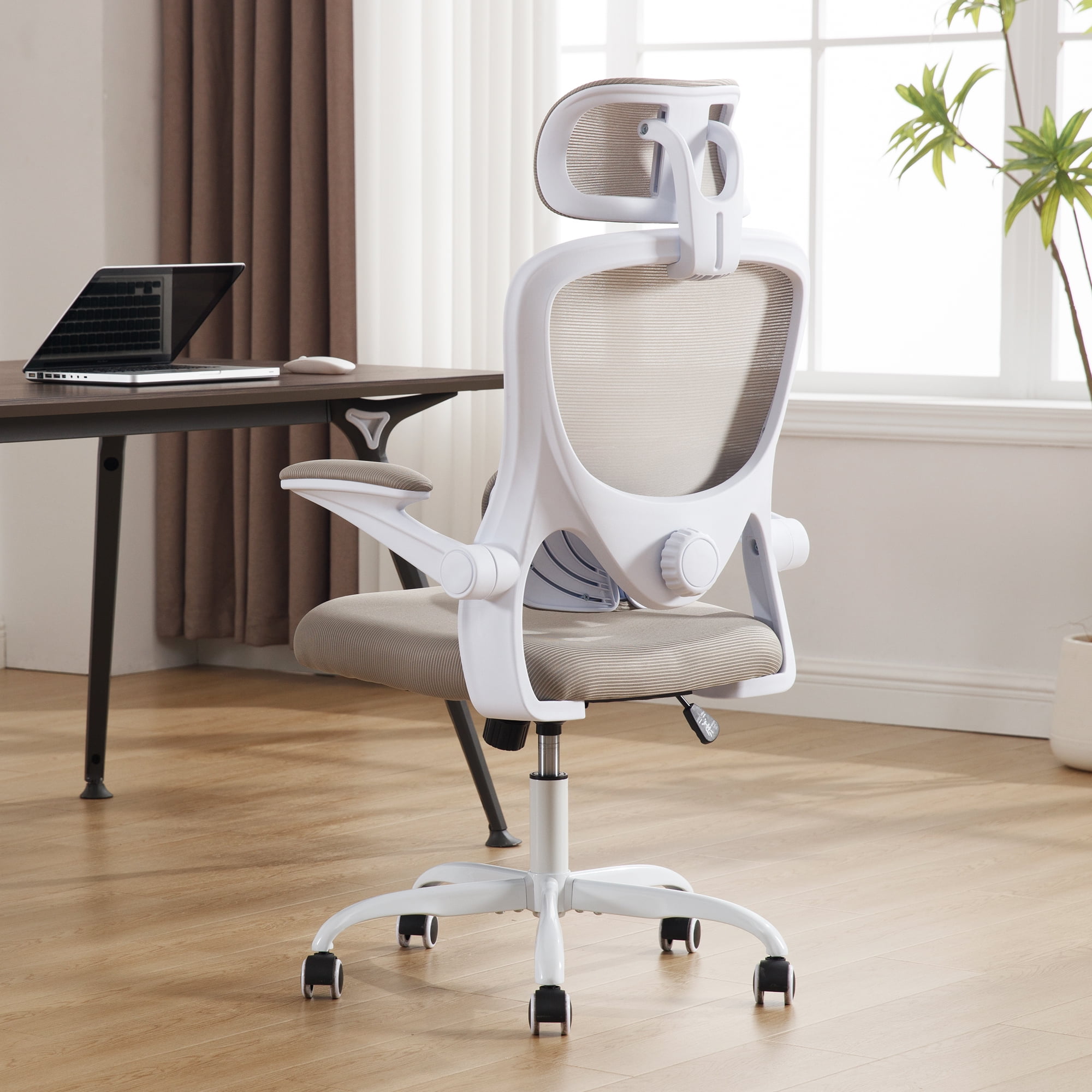 HISKC Ergonomic Office Chair, High Back Adjustable Computer Desk Chair ...