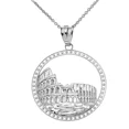 thumbnail image 1 of HISTORIC ROME COLOSSEUM PENDANT NECKLACE IN STERLING SILVER - Pendant with 22" chain, 1 of 1