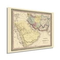 thumbnail image 1 of HISTORIX 1852 Persia and Arabia Middle East Map Vintage Poster Wall Art Print, 24 x 30 Inch, 1 of 6