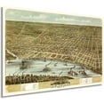 thumbnail image 1 of HISTORIX 1870 Memphis Tennessee Vintage Map Poster Wall Art Print, 24 x 36 Inch, 1 of 7