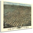 thumbnail image 1 of HISTORIX 1871 Atlanta Georgia Map - 24x30 Inch Vintage Map of Atlanta GA Wall Art - Old Atlanta Wall Map - Vintage Atlanta Poster - Bird's Eye View Map of Atlanta Looking North East (2 Sizes), 1 of 3