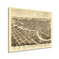 thumbnail image 1 of HISTORIX 1874 Map of South Bend Indiana Vintage Poster Wall Art Print, 24 x 30 Inch, 1 of 8