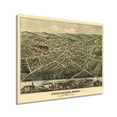 thumbnail image 1 of HISTORIX 1879 Foxborough Massachusetts Map Vintage Poster Wall Art Print, 24 x 30 Inch, 1 of 8