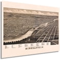 thumbnail image 1 of HISTORIX 1879 Minneapolis Minnesota Map Poster, 1 of 3