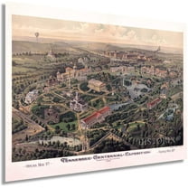 HISTORIX 1897 Map of Nashville Tennessee Vintage Poster Wall Art Print, 18 x 24 Inch
