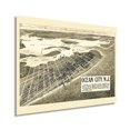 thumbnail image 1 of HISTORIX 1903 Ocean City New Jersey Map Vintage Poster Wall Art Print, 18 x 24 Inch, 1 of 8