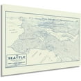thumbnail image 1 of HISTORIX 1925 Map of Seattle Washington Vintage Poster Wall Art Print, 24 x 36 Inch, 1 of 7