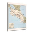 thumbnail image 1 of HISTORIX 1987 Costa Rica Map Poster 18" x 24" Framed, 1 of 8
