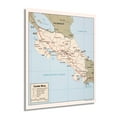 thumbnail image 1 of HISTORIX 1987 Costa Rica Vintage Map Poster Wall Art Print, 24 x 30 Inch, 1 of 8