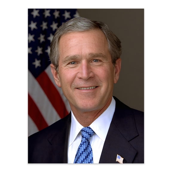George W Bush 43rd President of the United States Official Portrait Photo Print Poster