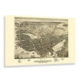 thumbnail image 1 of HISTORIX Vintage 1877 Portsmouth New Hampshire Map Print - 24x36 Inch Vintage Bird's Eye View of Portsmouth City Rockingham County NH Map Poster, 1 of 7