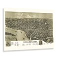 thumbnail image 1 of HISTORIX Vintage 1888 Sioux City Iowa Map Poster - 18x24 Inch Old Perspective View of Sioux City Map of Iowa Poster - History Map of Sioux City Iowa, 1 of 7