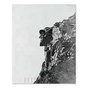 HISTORIX Vintage 1890 Old Man of the Mountain Photo Print - 16x20 Inch Vintage Photo of The Great Stone Face or The Profile Wall Art Poster