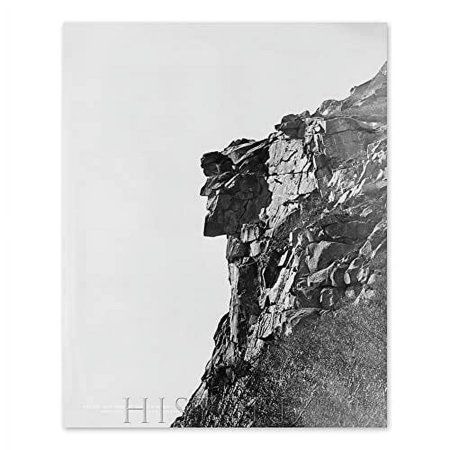 HISTORIX Vintage 1890 Old Man of the Mountain Photo Print - 8x10 Inch Vintage Photo of The Great Stone Face or The Profile Wall Art Poster price history and forecast - HISTORIX