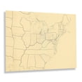 thumbnail image 1 of HISTORIX Vintage 1941 Underground Railroad Map of the United States - Vintage Underground Railroad Map of United States Wall Art Poster, 1 of 7