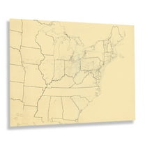 HISTORIX Vintage 1941 Underground Railroad Map of the United States - Vintage Underground Railroad Map of United States Wall Art Poster