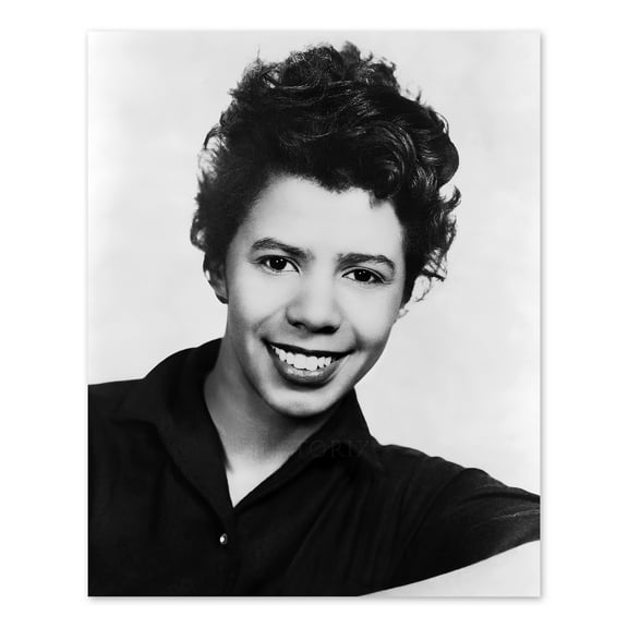 HISTORIX Vintage 1959 Lorraine Hansberry Photo Print - Vintage Portrait Photo of Lorraine Vivian Hansberry Facing Front Wall Art Poster