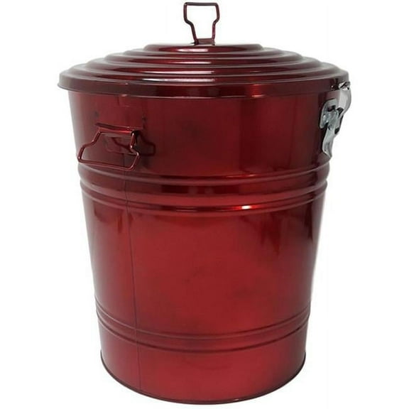 HIT 5802E GA Enameled Galvanized Steel Storage Container, Glazed Apple