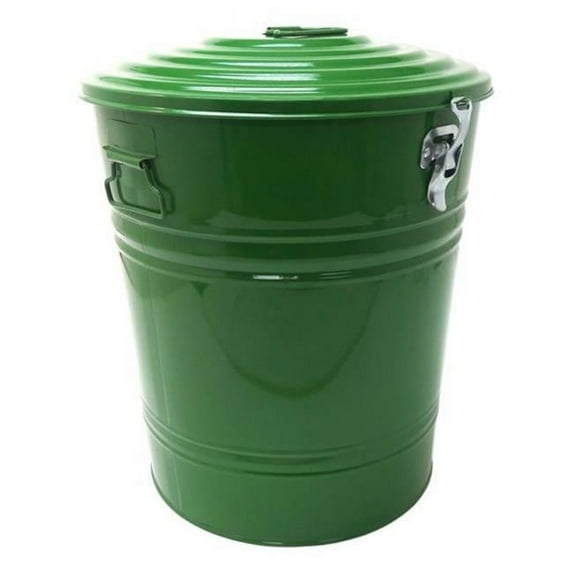 HIT 5802E SA Enameled Galvanized Steel Storage Container, Sage