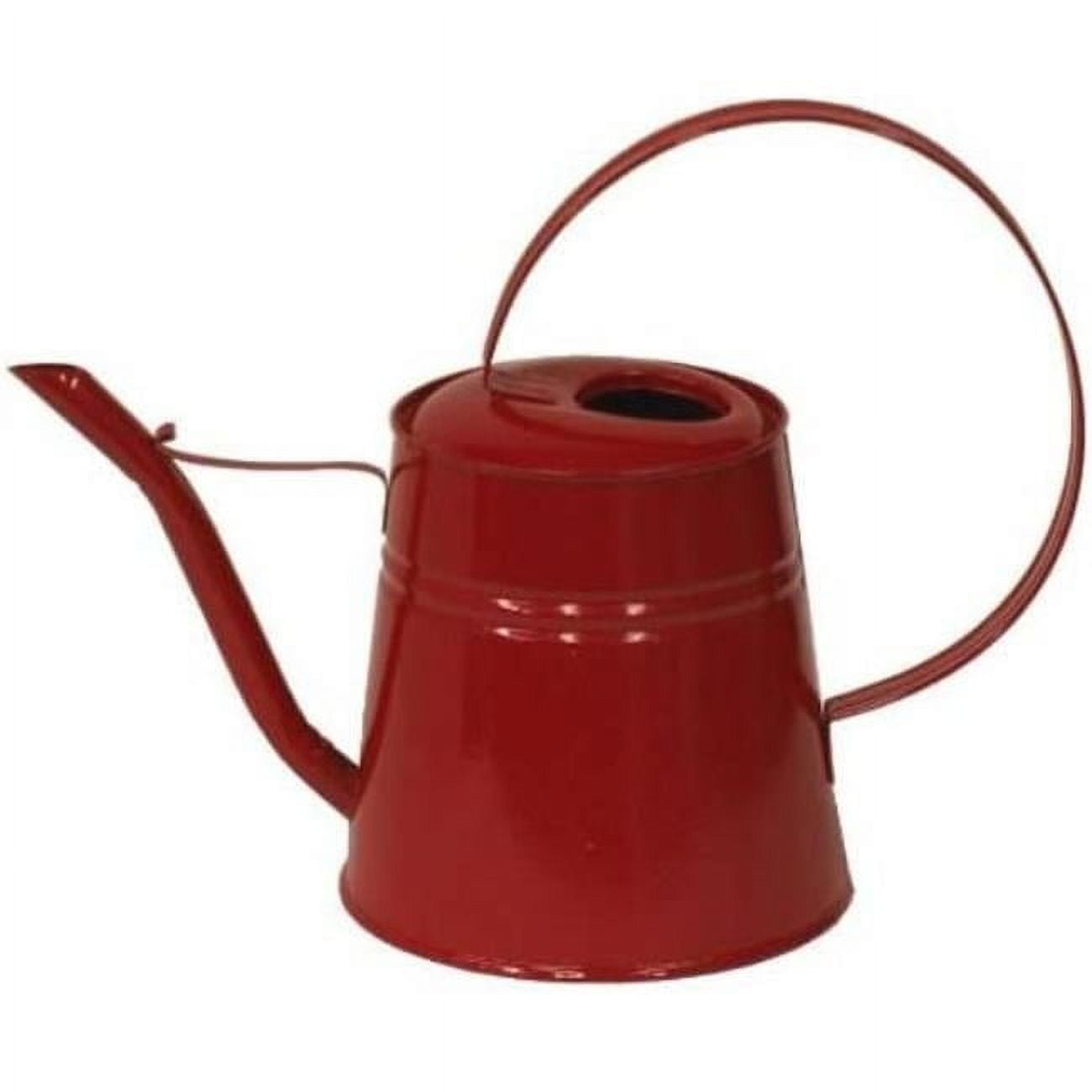 HIT 8557E XR 0.75 gal Enameled Galvanized Steel Watering Can, Red