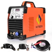 HITBOX 200A AC/DC TIG Stick Welder with Pulse, Aluminum Welding, IGBT Inverter, 220V