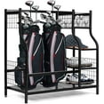 thumbnail image 1 of HITIK Golf Bag Storage Rack Thickened 250mm, Golf Storage Organizer for Garage, Club and Basement, 1 of 8