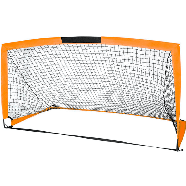HITIK Soccer Goal 6x4 Portable Soccer Net with Carry Bag for Games and Training for Kids and Teens,Orange