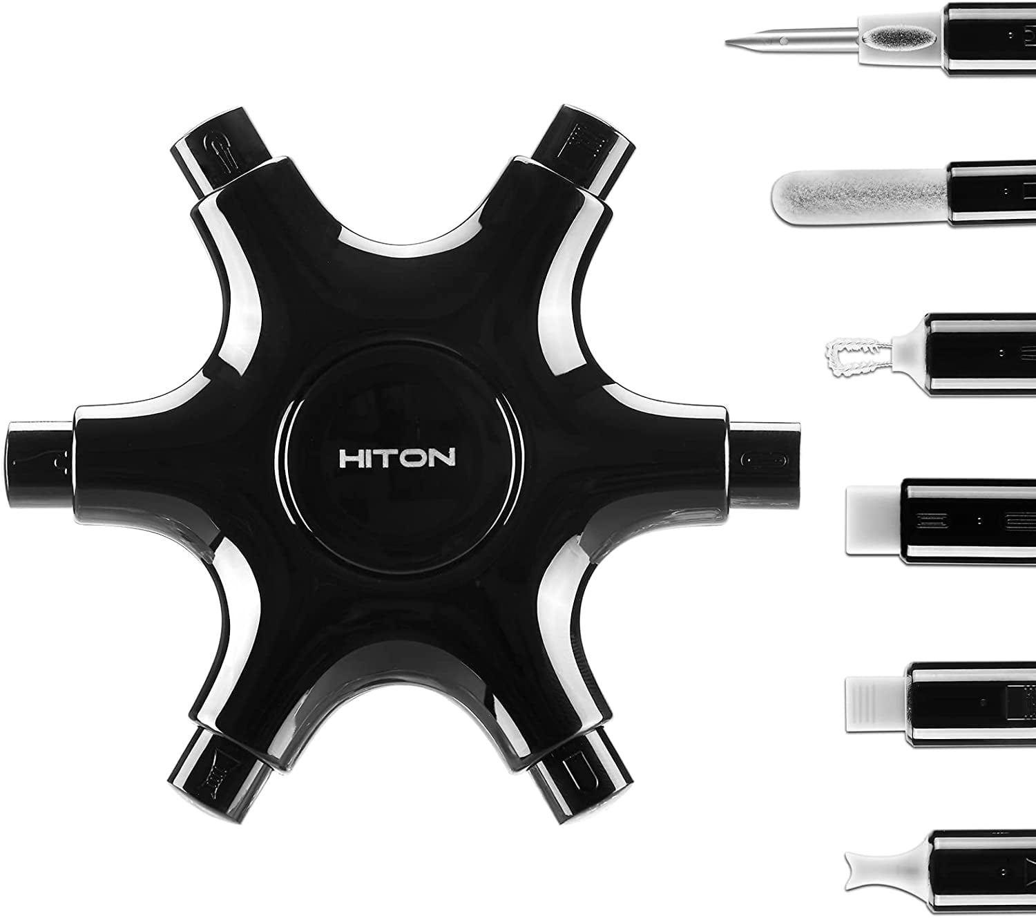HITON MultiTool iPhone Cleaning Kit, Dust Cleaner Tool for Airpods iPad Port Lightning Cables