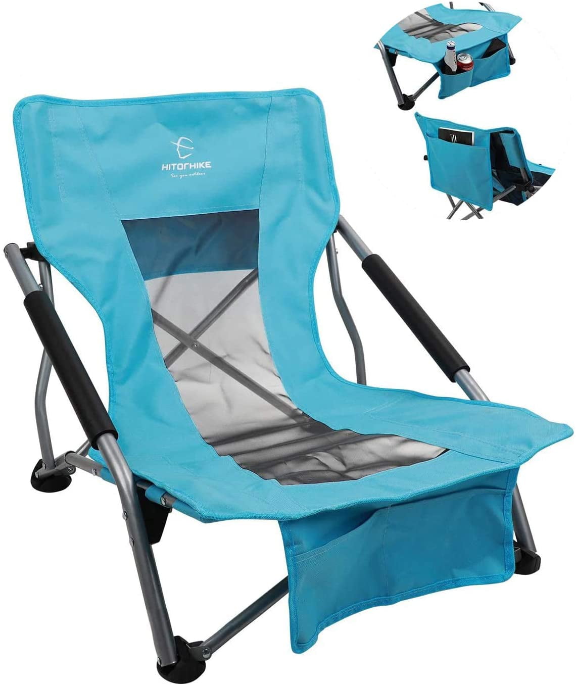 VINGLI Oversized Fishing Chair Heavy Duty 440 LBS w/ 0-160° Adjustable Back