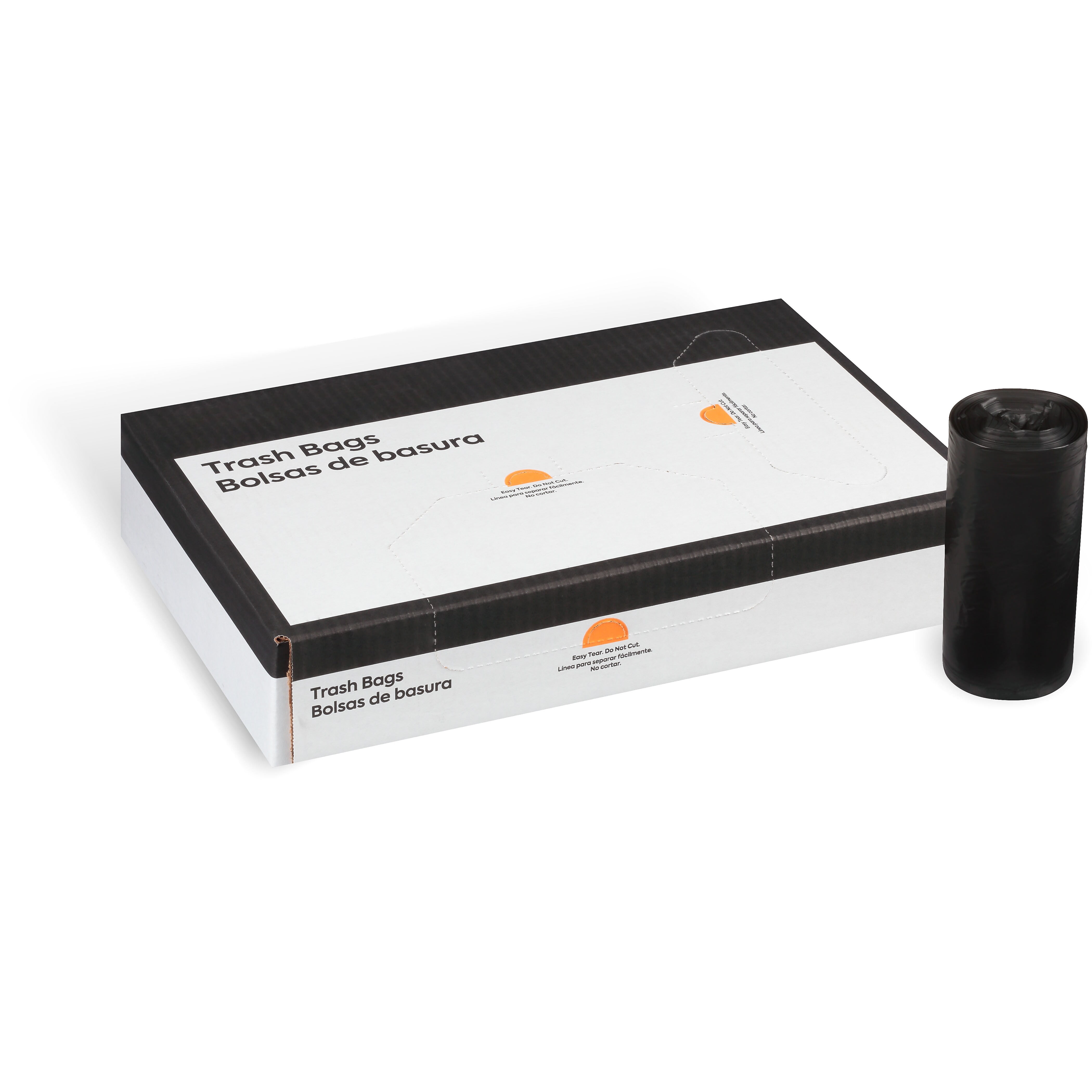 HITOUCH BUSINESS SERVICES AccuFit 44 Gal. Trash Bags Low Density 1.3 Mil Black 20 Bags/Roll 5 RL