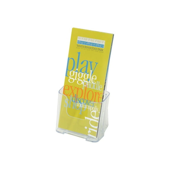 HITOUCH BUSINESS SERVICES Brochure Size Literature Holder 7 3/4" x 4 3/8" x 3 1/4" 18/Pack 28181