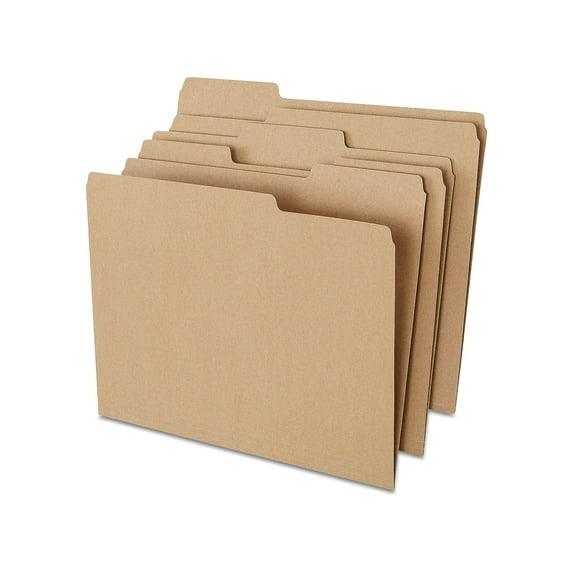 Sustainable Earth Natural Brown 3 Tab Assorted Positions 100/BX 756044
