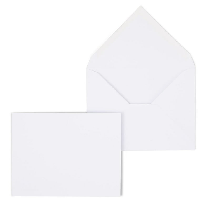 A2 Invitation Envelopes with Gummed Closure, 4-3/8 x 5-3/4, 24 lb. White  Wove, Quarter Fold Sized Envelopes Ideal for Invitations, Photos, Wedding  Announcements, RSVPs and Greeting Cards, 500 per Box