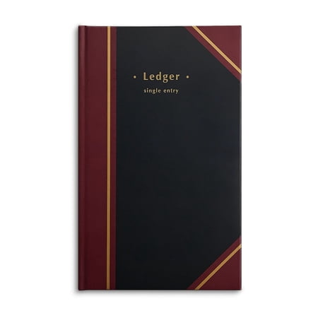 HITOUCH BUSINESS SERVICES Ledger Book 150 Pages Black 217679