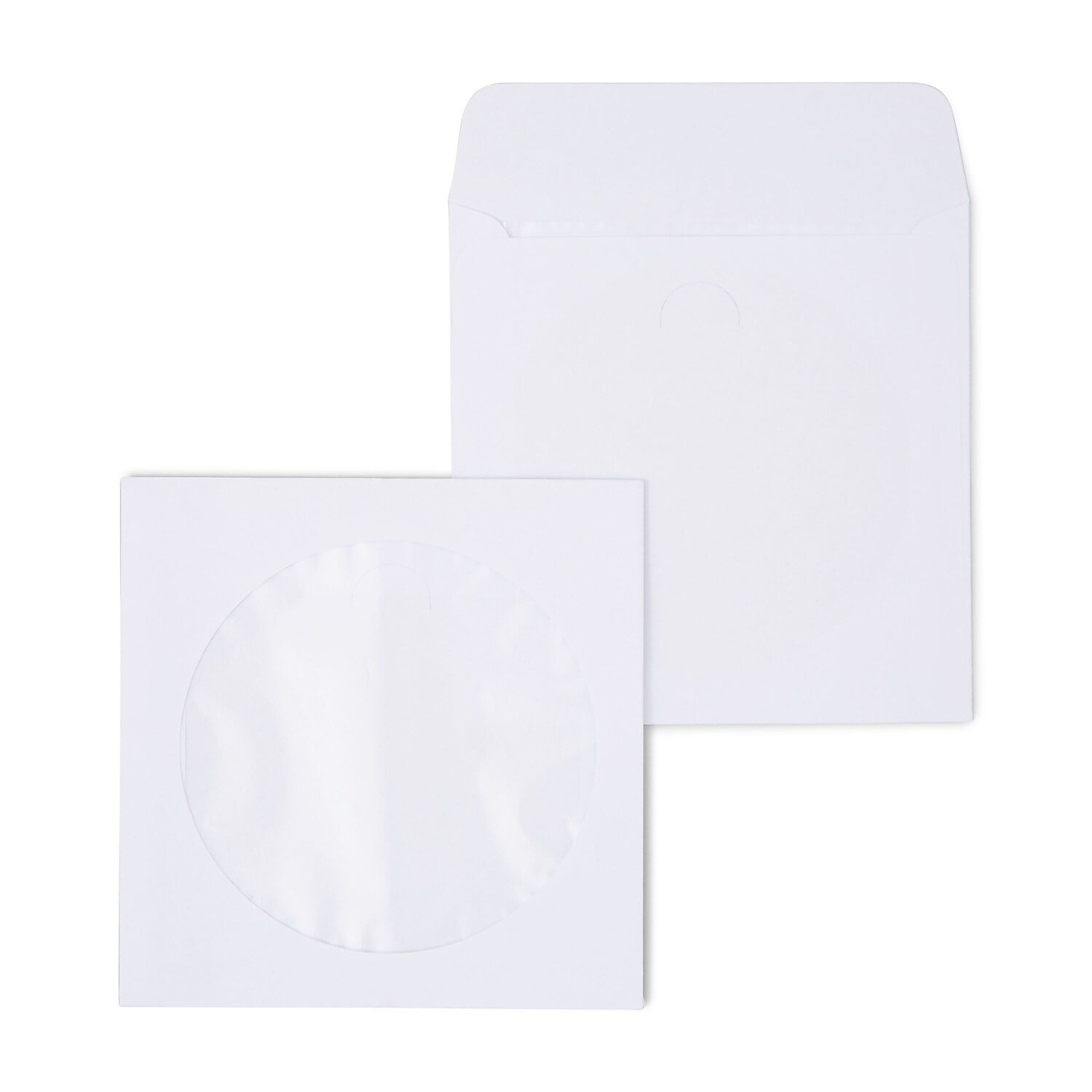 HITOUCH BUSINESS SERVICES Open End CD/DVD Envelopes 5" x 5" White 50