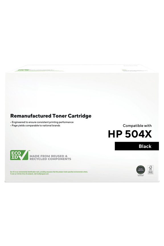 HITOUCH BUSINESS SERVICES Reman Black High Yield Toner Cartridge Replacement for HP 504X TRCE250X