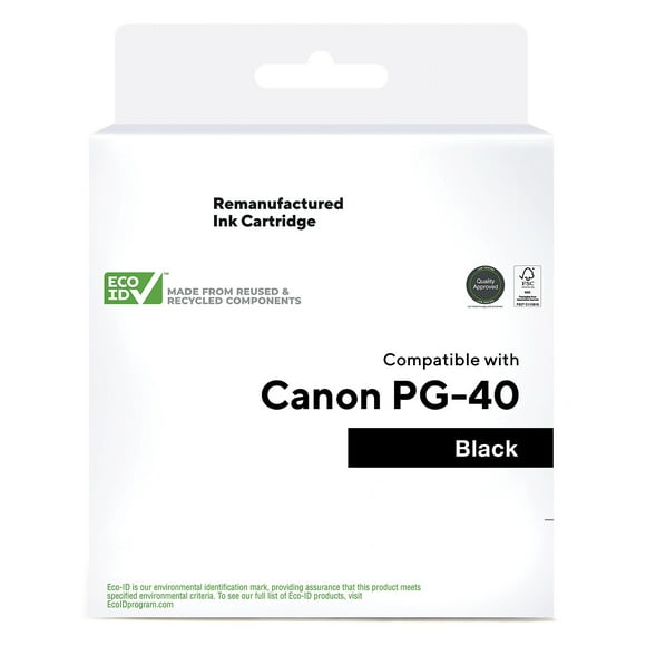 HITOUCH BUSINESS SERVICES Reman Black Standard Yield Ink Cartridge Replacement for Canon PG-40