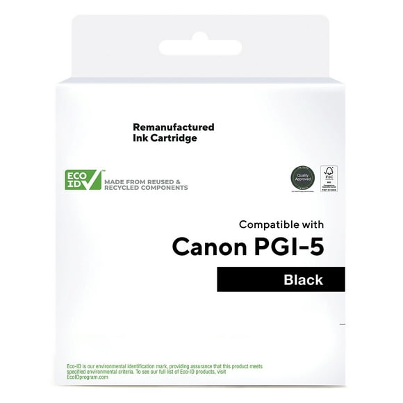 HITOUCH BUSINESS SERVICES Reman Black Std Yield Ink Cartridge Replacement for Canon PGI-5PGBK